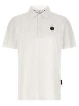 Philipp Plein White Cotton Polo Shirt