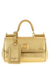 Dolce & Gabbana My Sicily Gold Calfskin Handbag