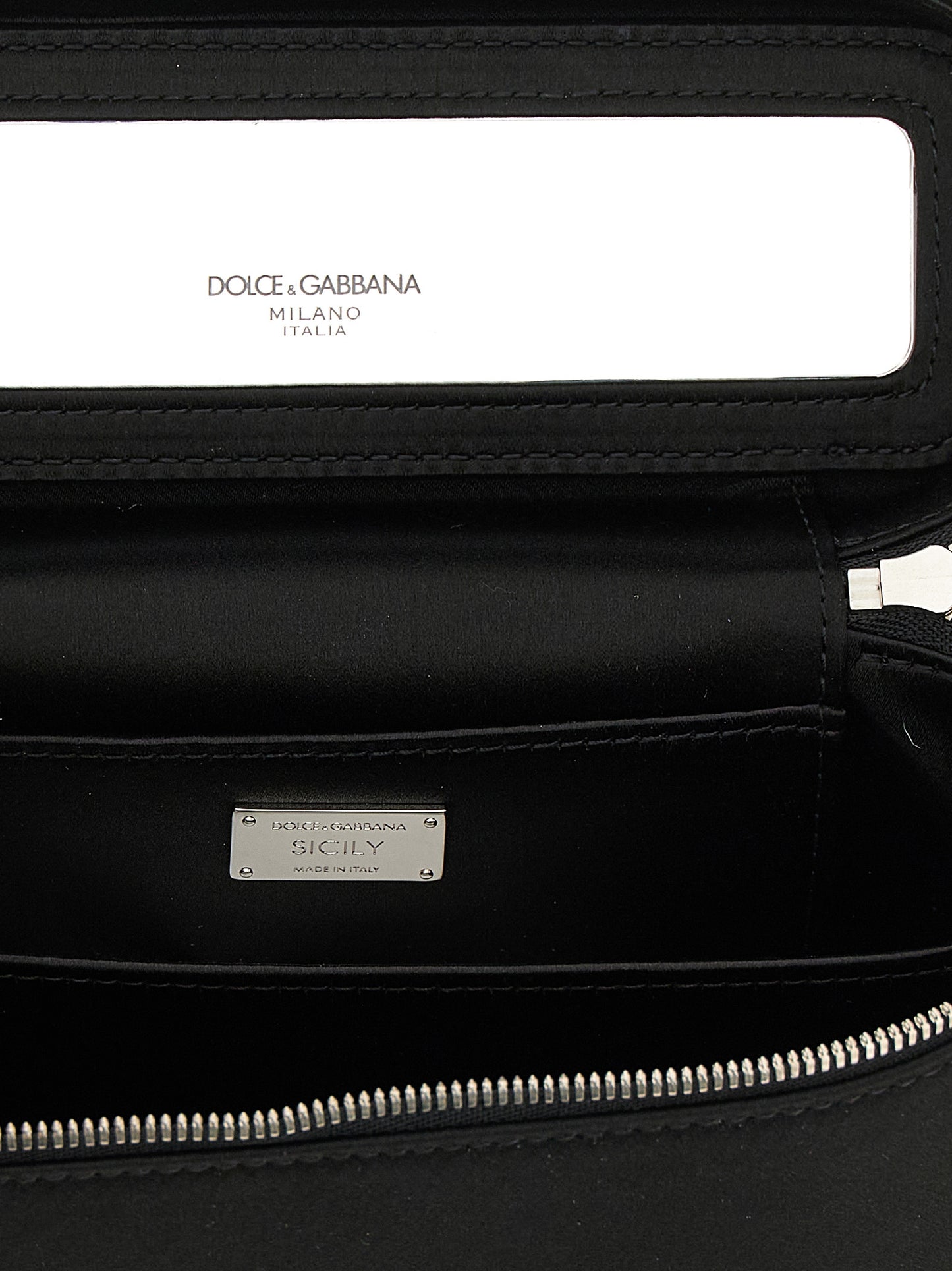 Dolce & Gabbana Black Viscose Crossbody Bag