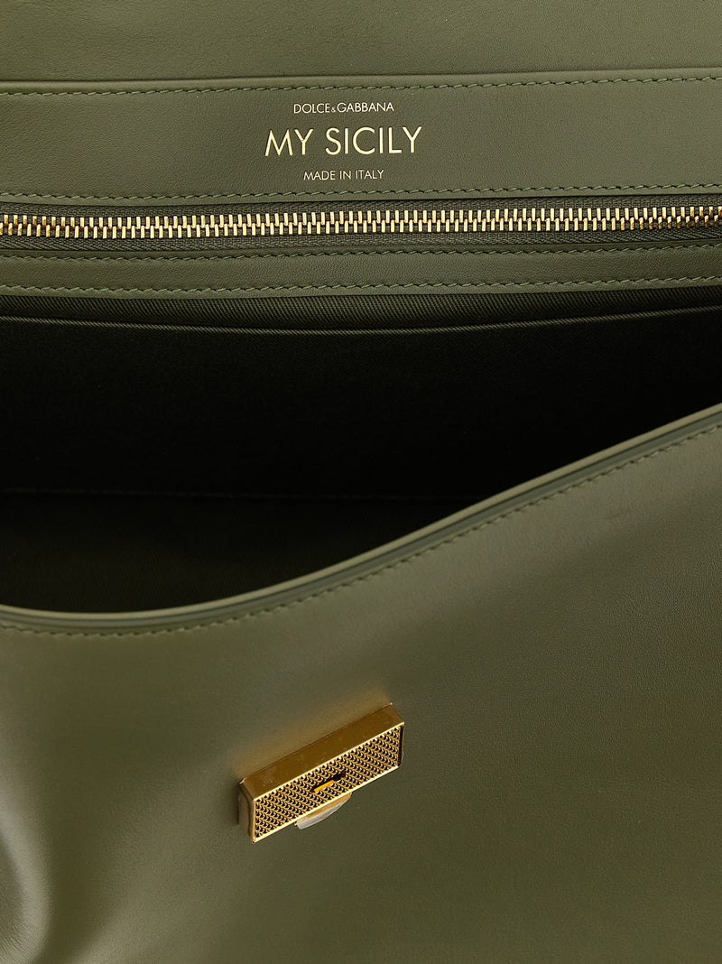 Dolce & Gabbana My Sicily Bicolor Calfskin Handbag
