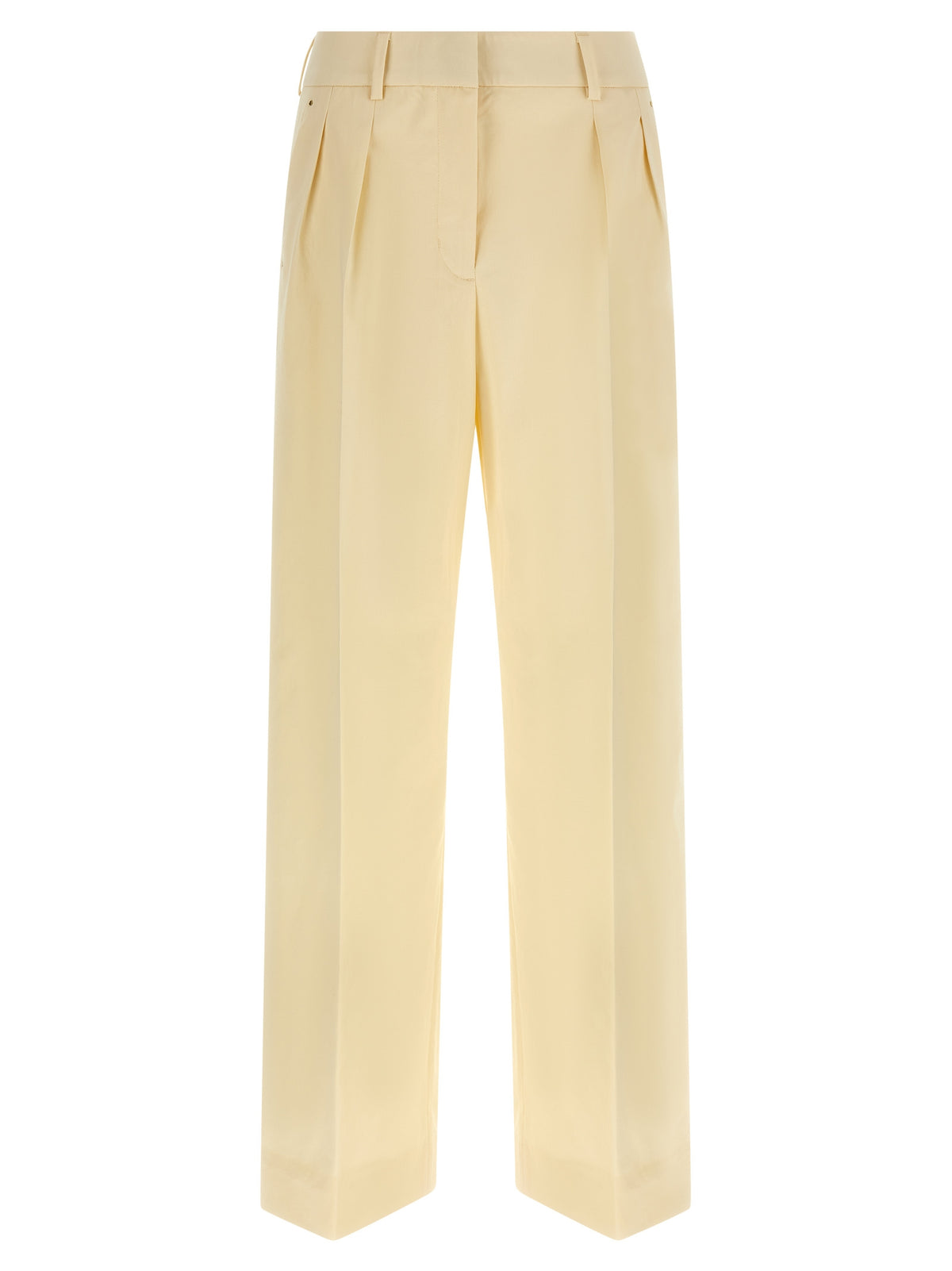 Moncler Pantalon habillé beige en coton