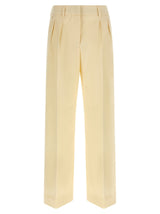 Moncler Pantalon habillé beige en coton