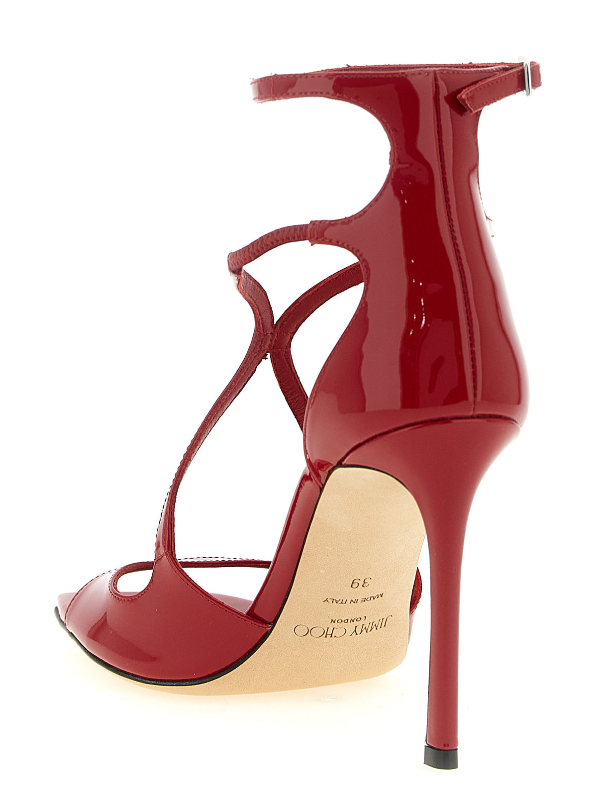 Jimmy Choo Azia Multicolor Leather Stiletto Heel Sandals