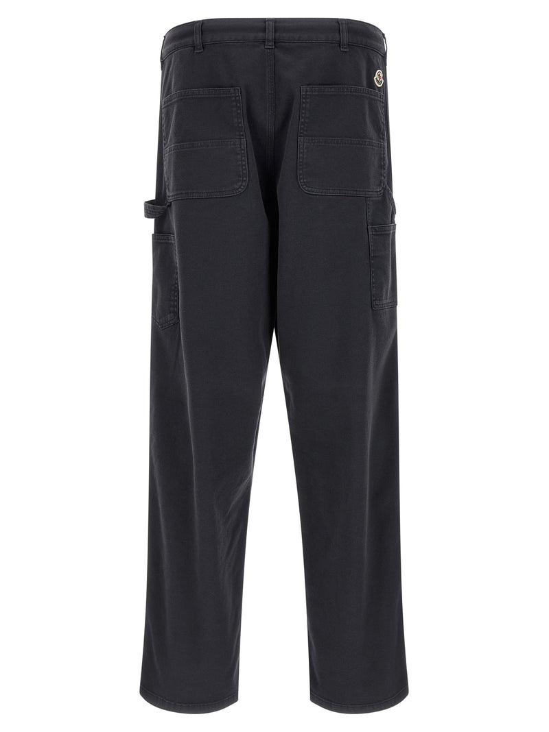 Pantalon cargo Moncler en coton bleu