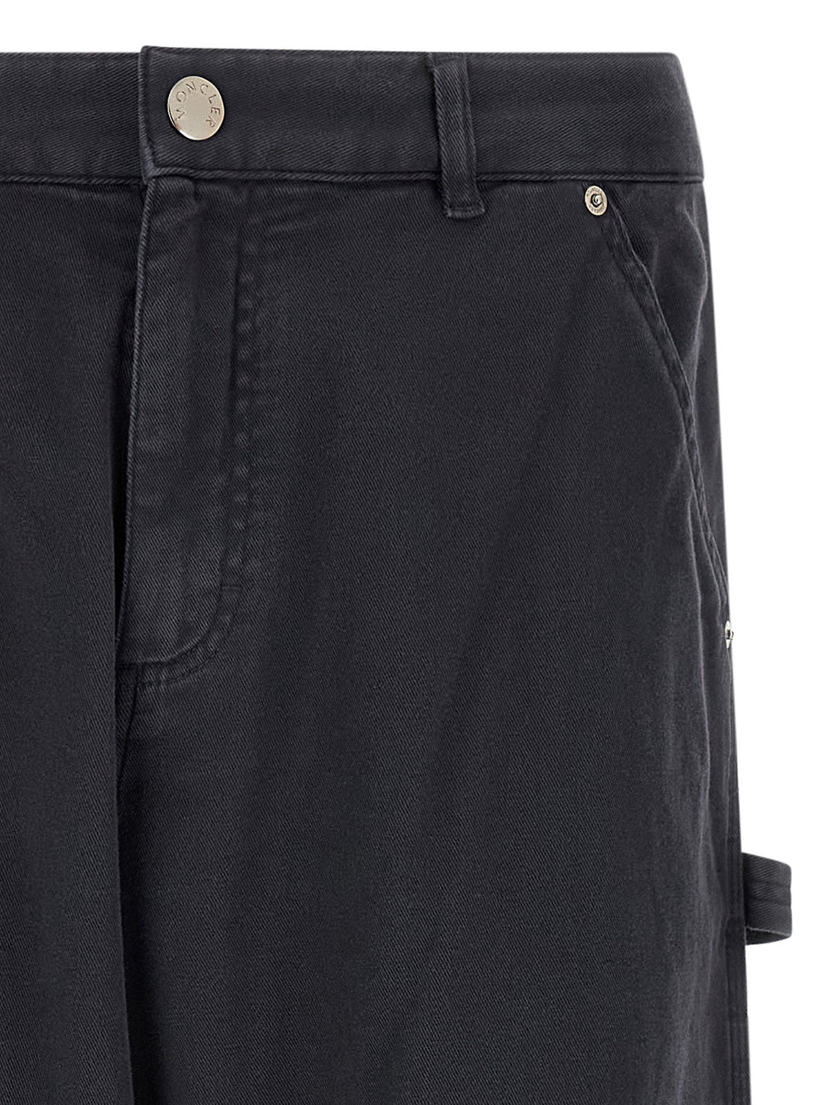 Pantalon cargo Moncler en coton bleu