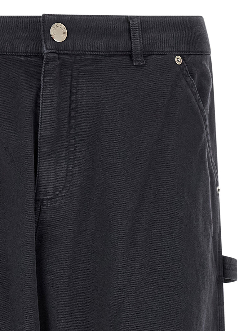 Pantalon cargo Moncler en coton bleu