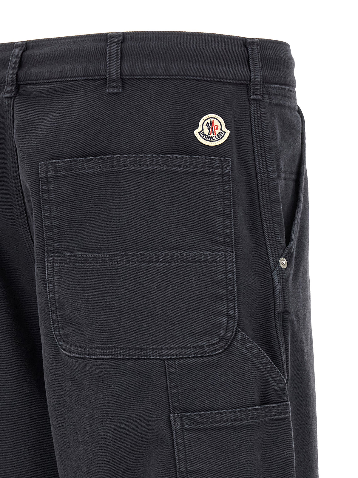 Pantalon cargo Moncler en coton bleu