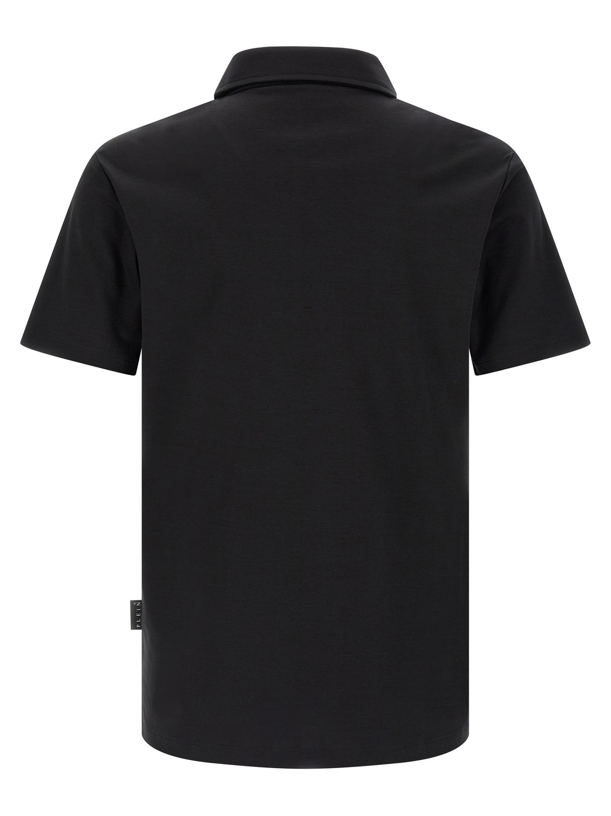 Polo en coton noir Philipp Plein