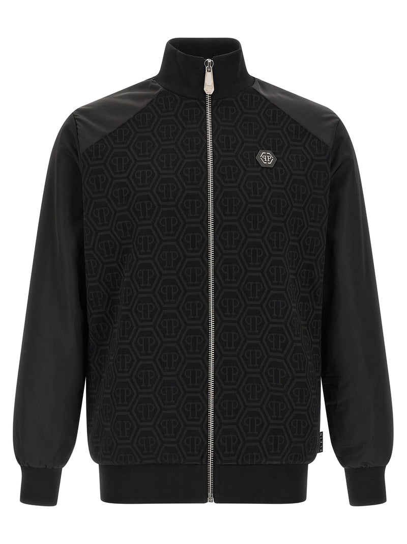 Philipp Plein Black Cotton Sweatshirt