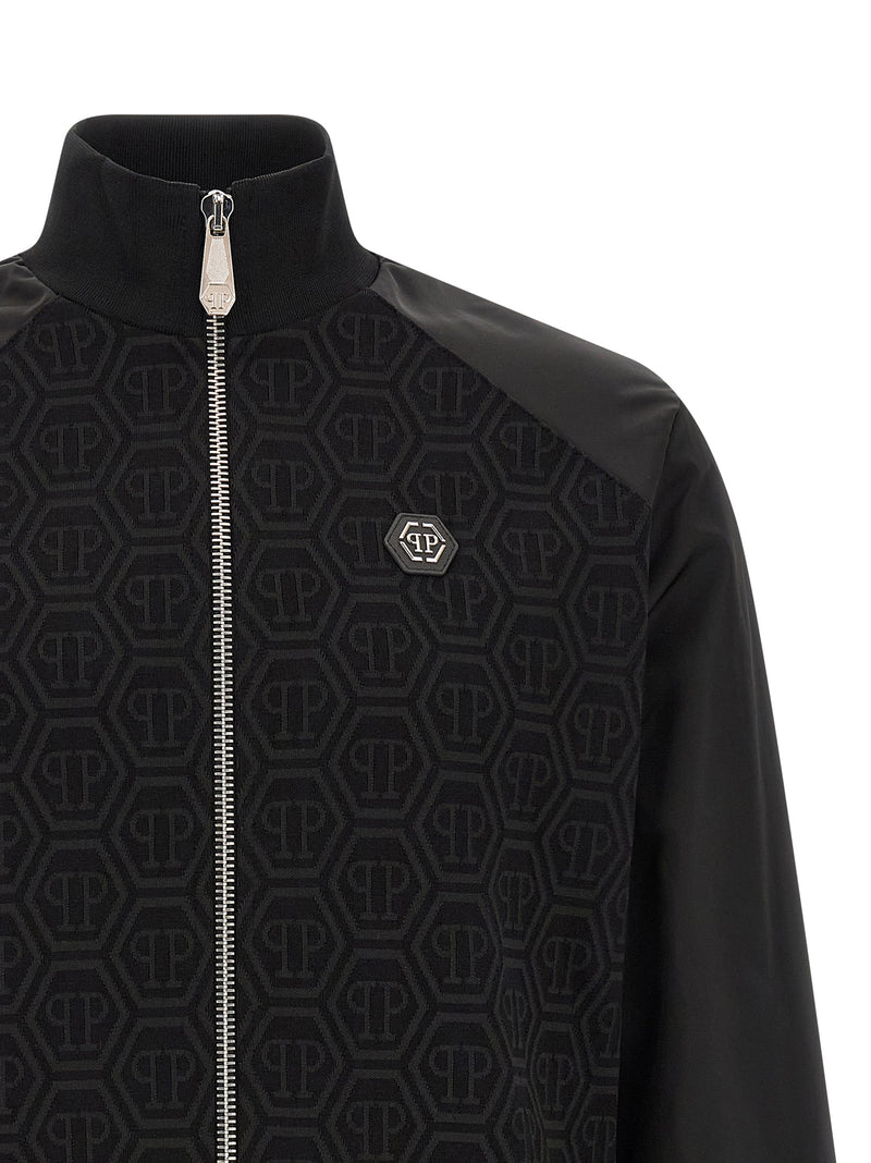 Philipp Plein Black Cotton Sweatshirt