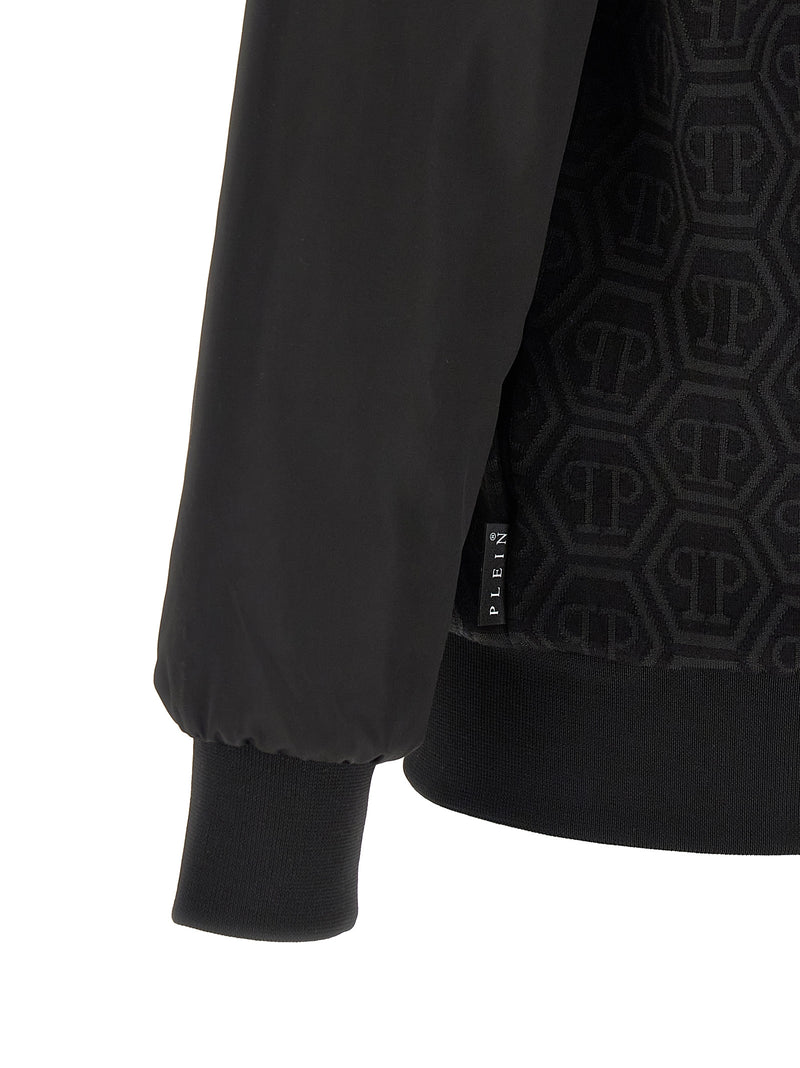 Philipp Plein Black Cotton Sweatshirt