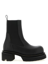 Bottines en chèvre noir Rick Owens