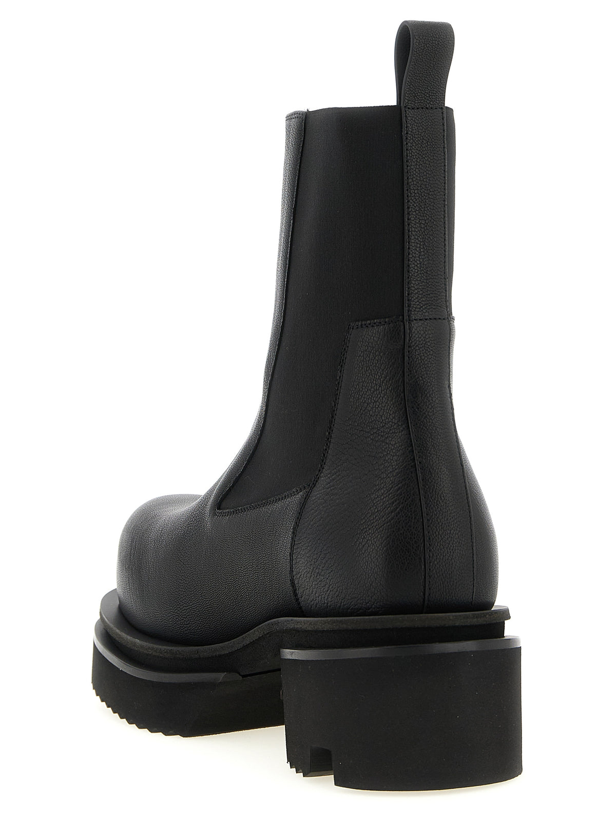 Bottines en chèvre noir Rick Owens