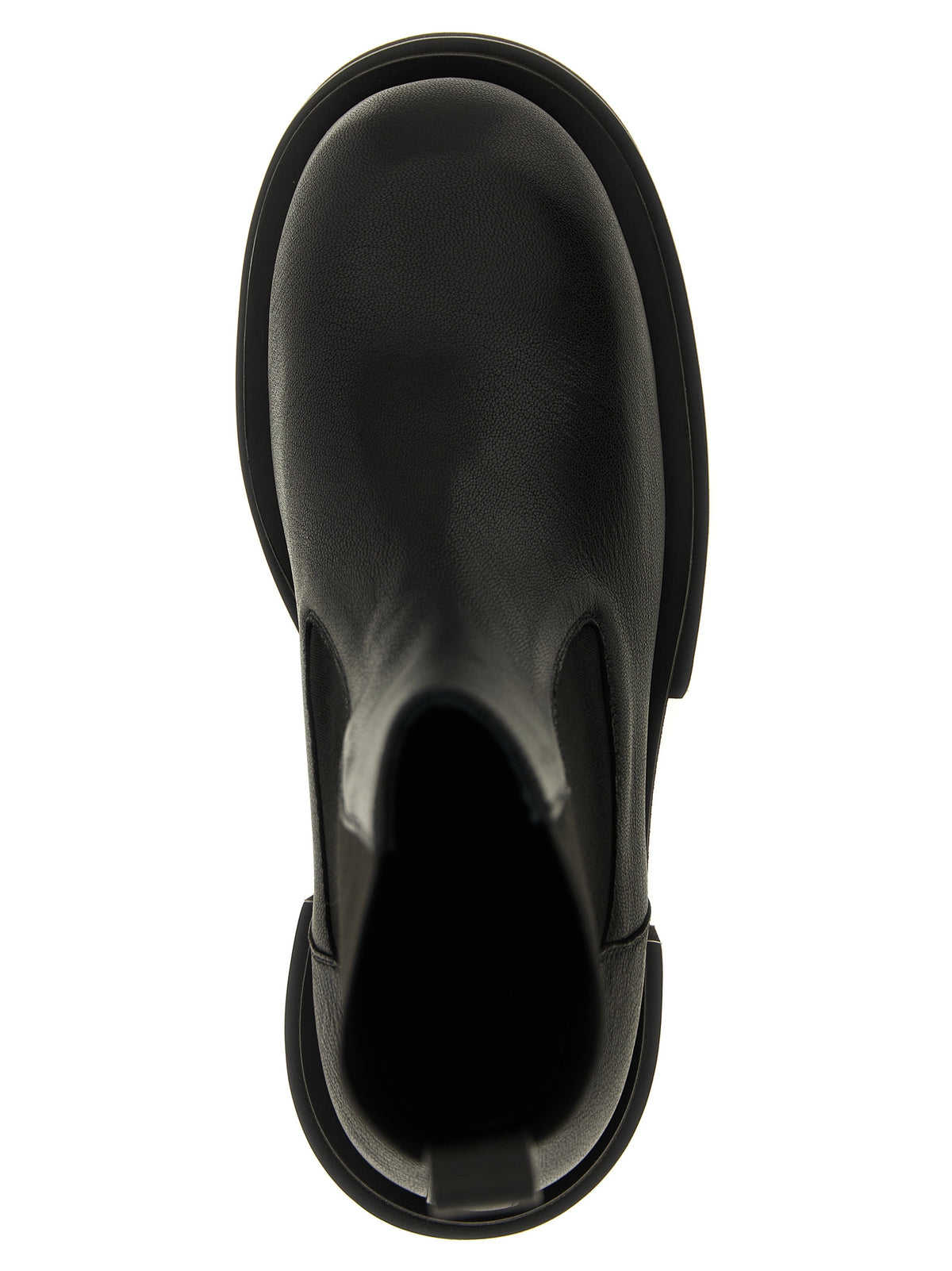Bottines en chèvre noir Rick Owens