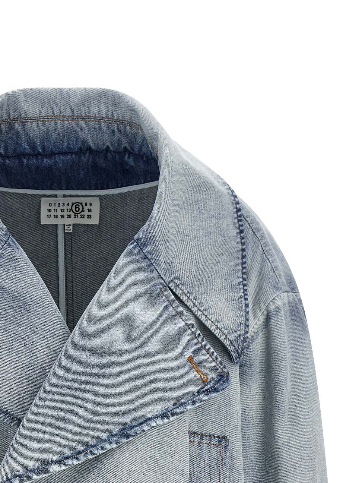 Veste en jean MM6 Maison Margiela en coton bleu