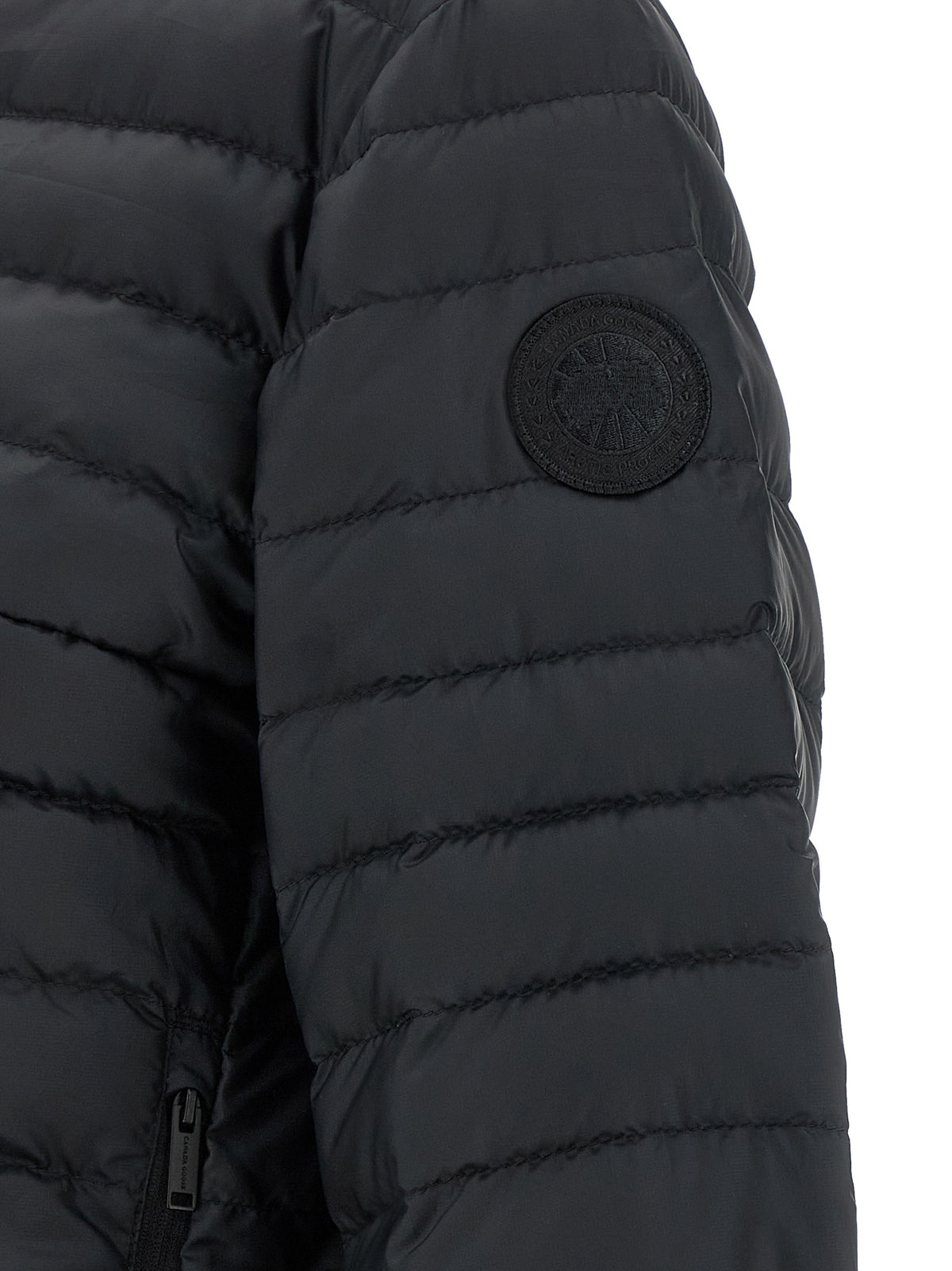 Veste longue Canada Goose noire en polyamide