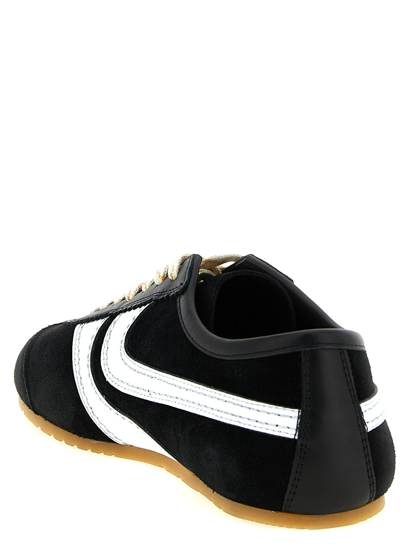 Dries Van Noten Bicolor Calfskin Sneakers - White/Black