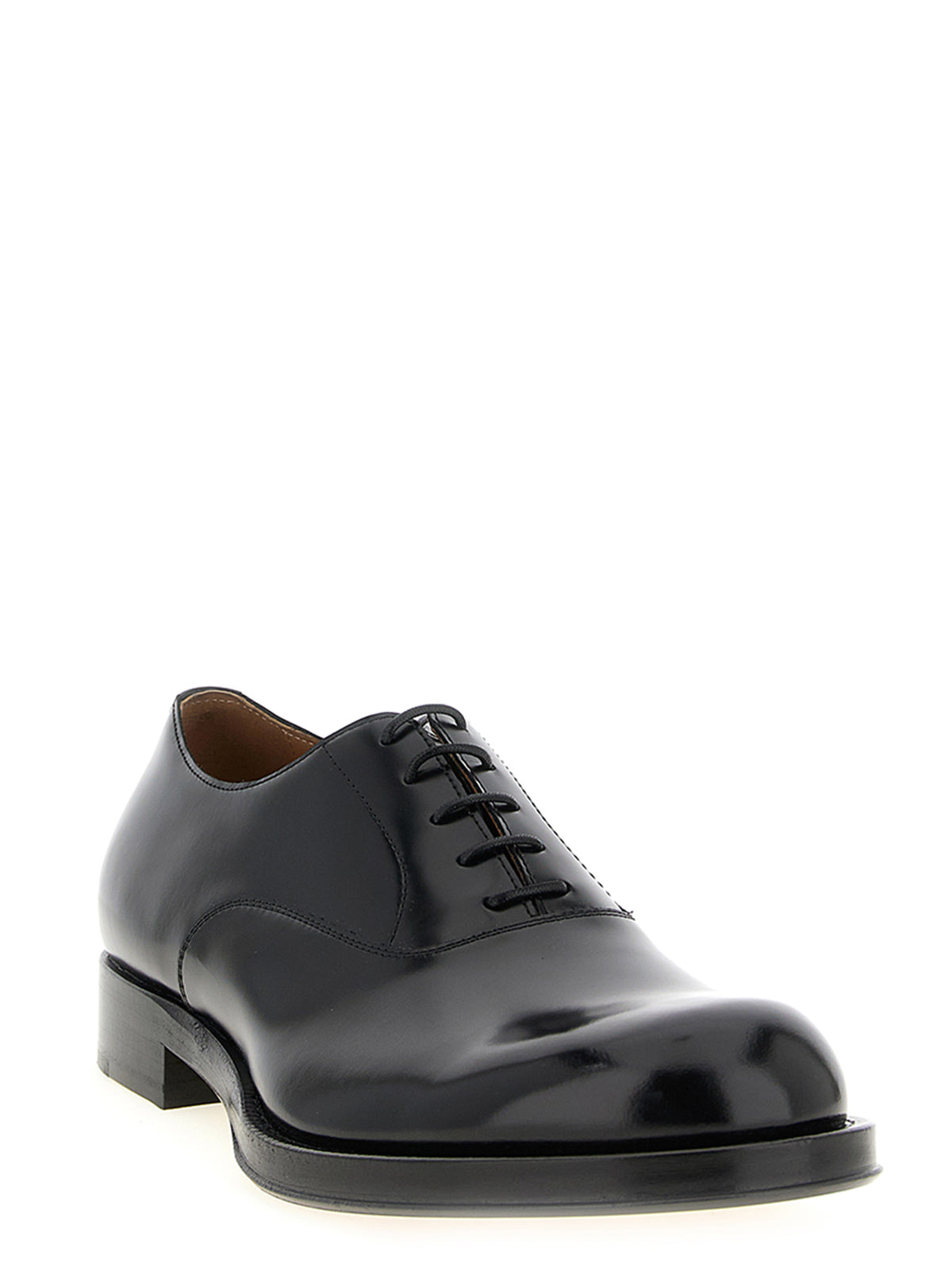 Richelieus et derbies Dries Van Noten en cuir de veau noir