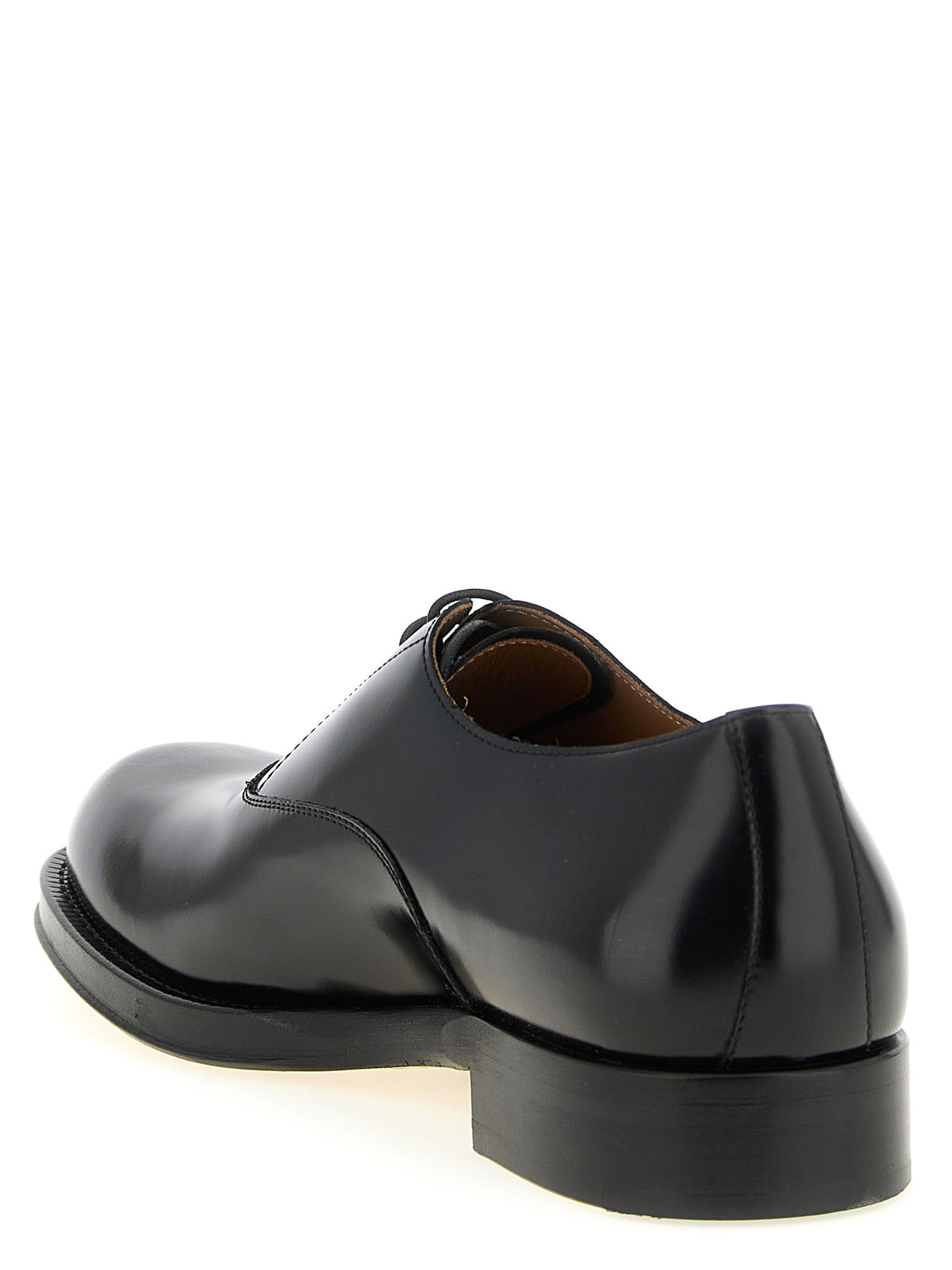 Richelieus et derbies Dries Van Noten en cuir de veau noir
