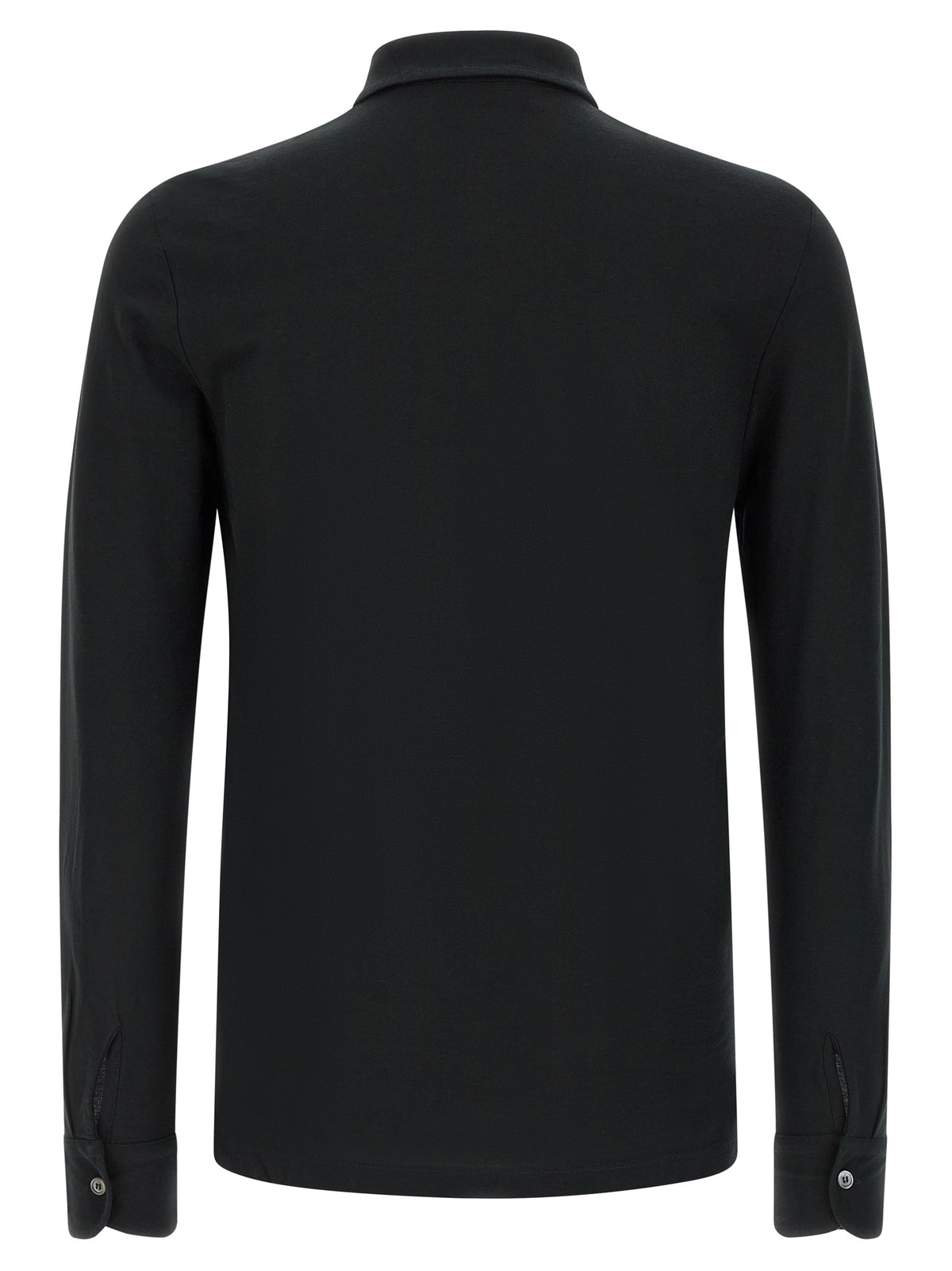Polo ZANONE en coton noir