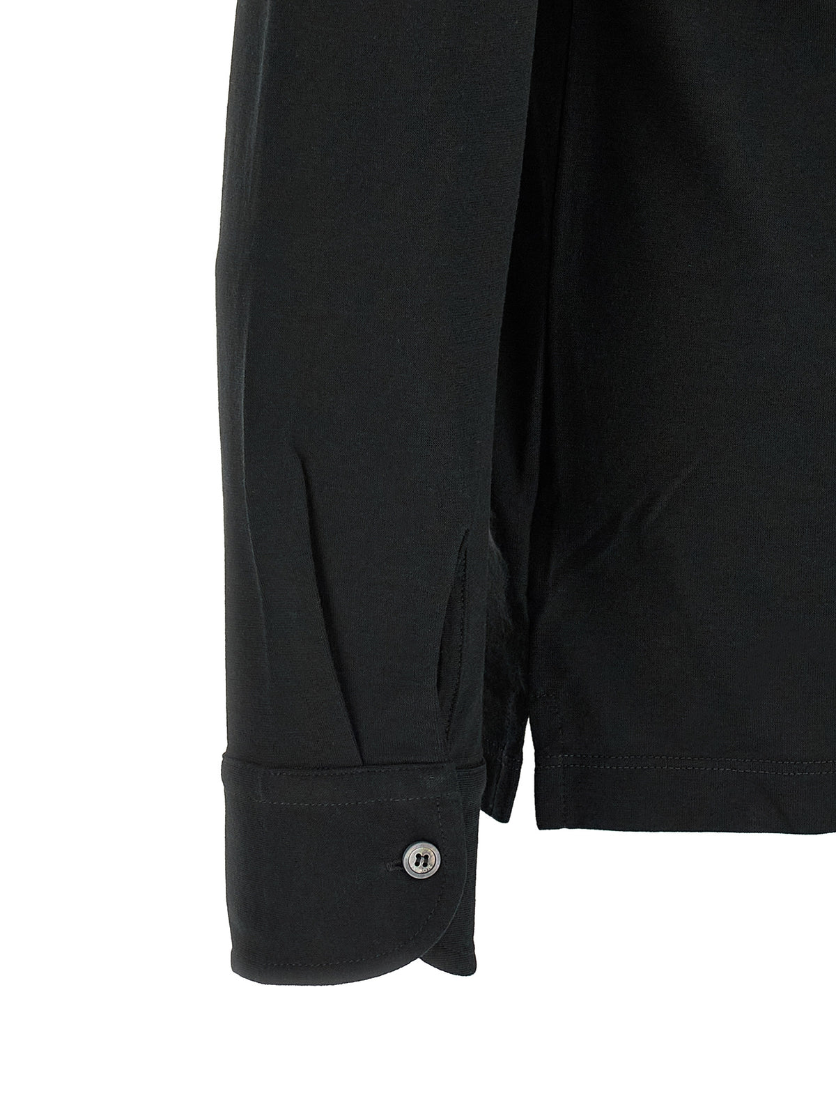 Polo ZANONE en coton noir