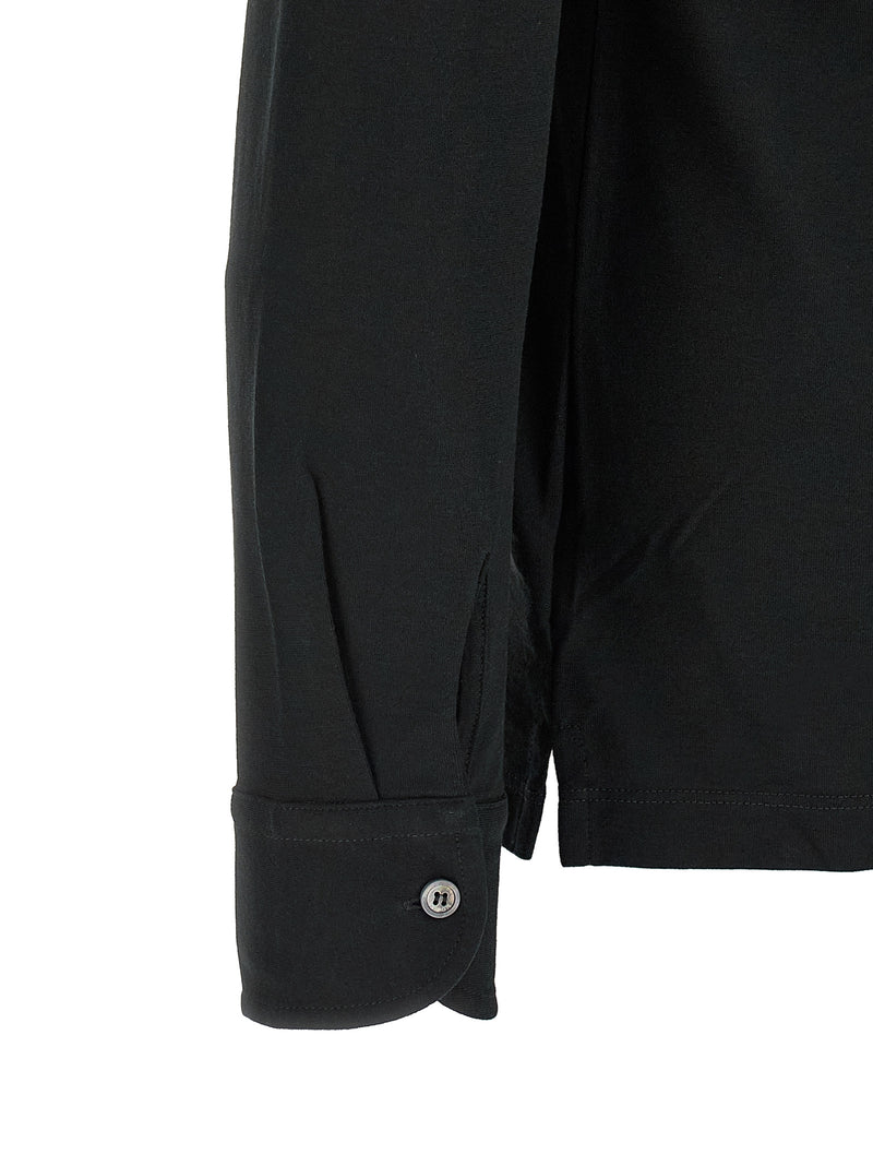 Polo ZANONE en coton noir