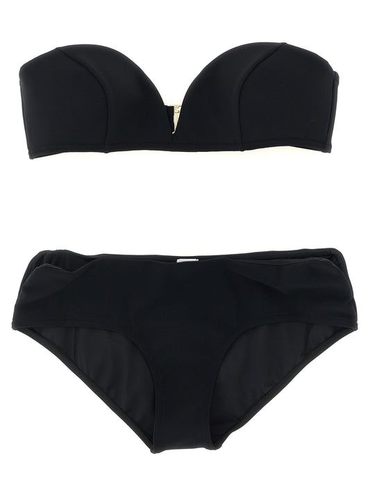 Zimmermann Wanderlust Curve Black Polyamide Bikini