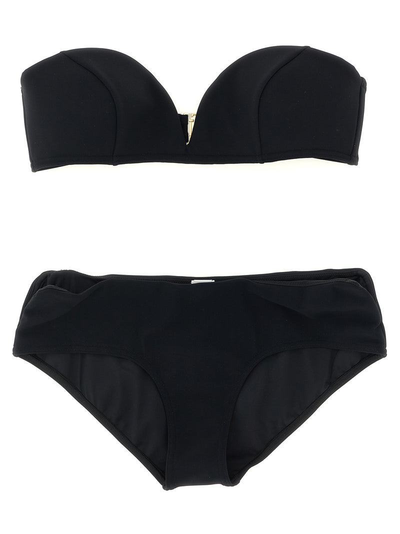 Zimmermann Wanderlust Curve Black Polyamide Bikini
