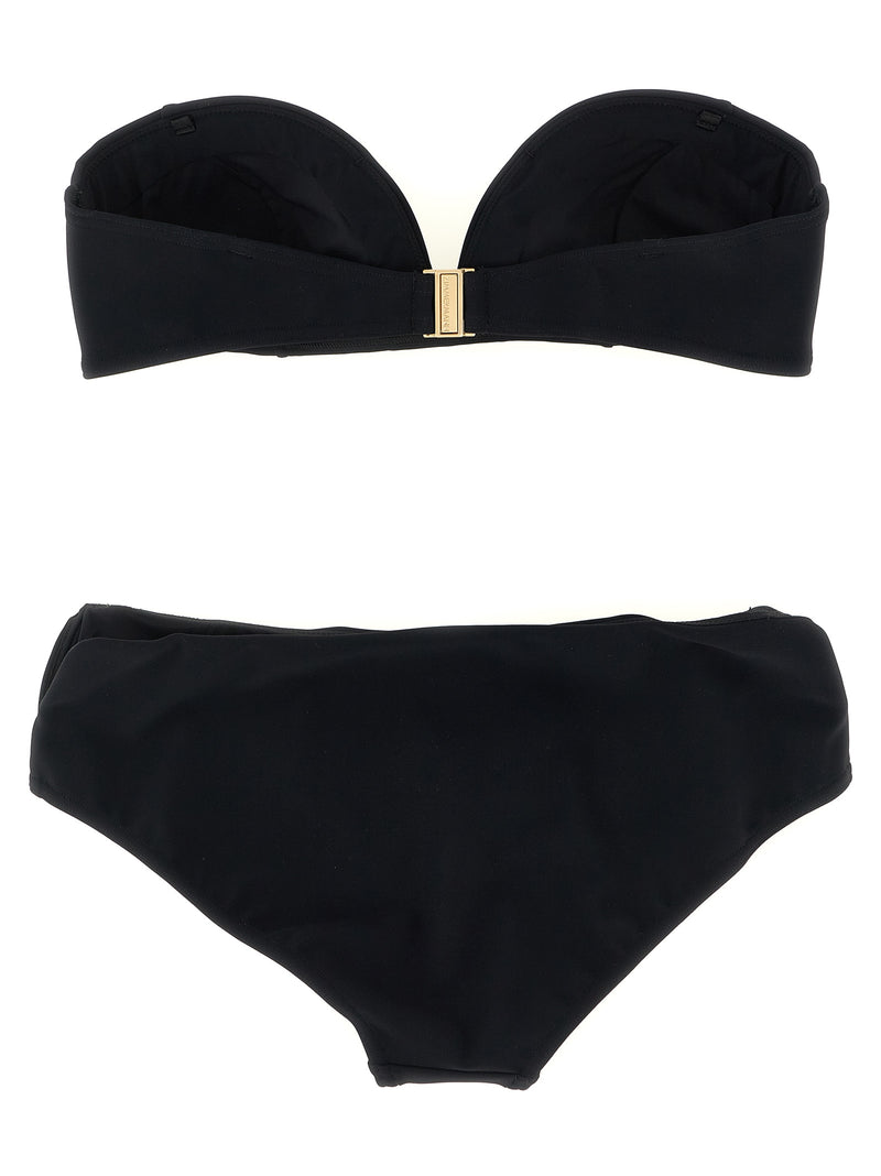 Zimmermann Wanderlust Curve Black Polyamide Bikini