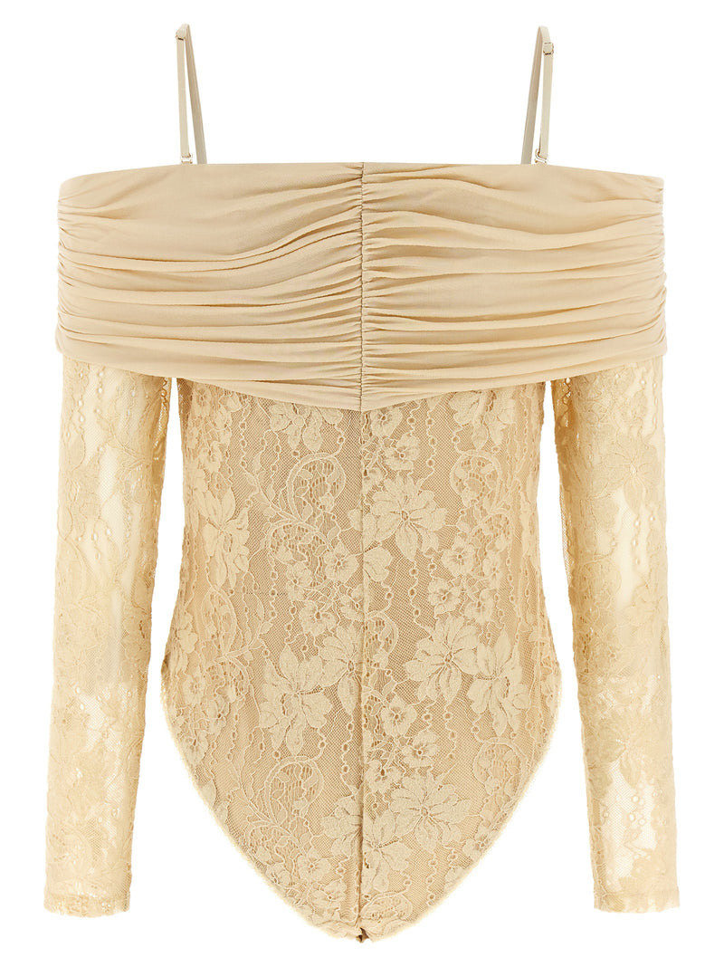 Zimmermann Beige Polyamide Bodysuit - Rebellion Collection