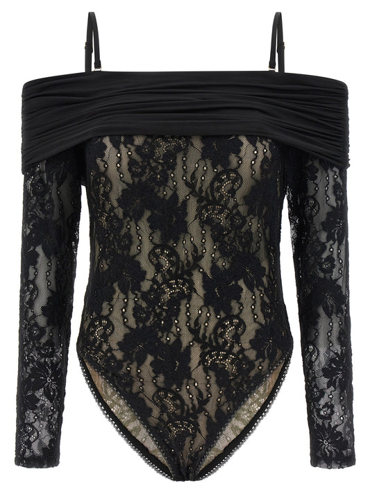 Zimmermann Black Polyamide Rebellion Bodysuit