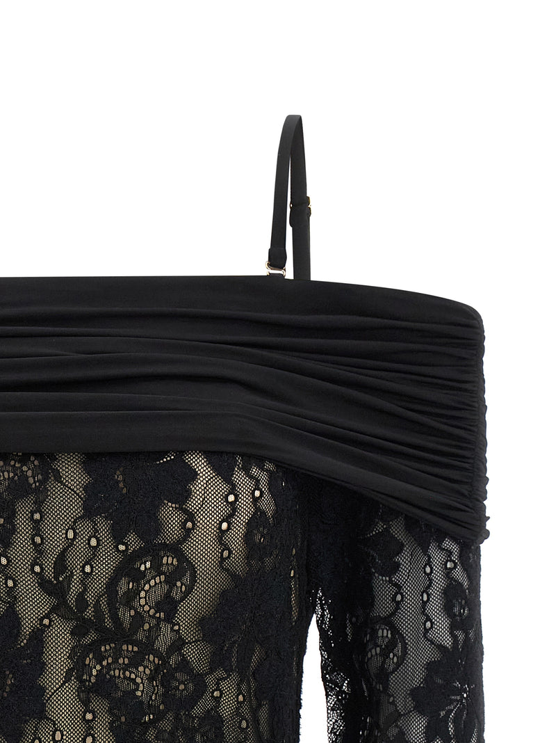 Zimmermann Black Polyamide Rebellion Bodysuit