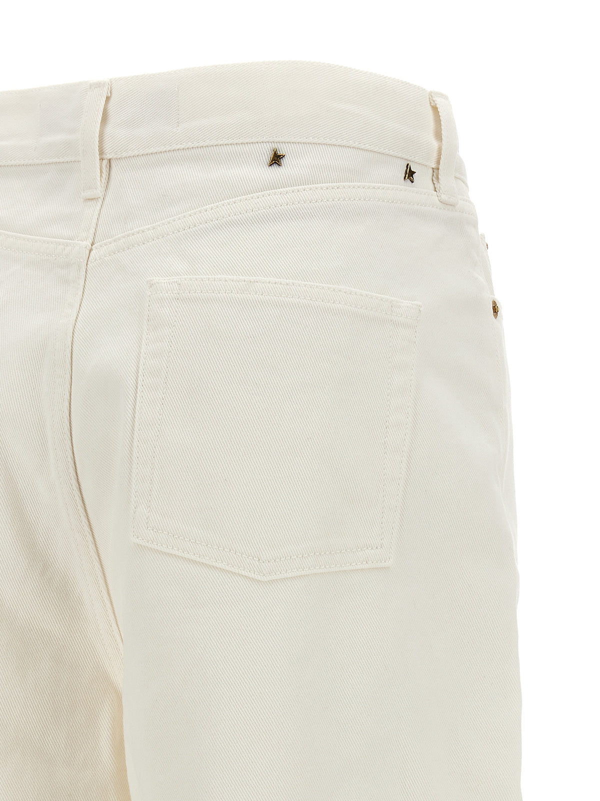 Golden Goose Jean Boyfriend Blanc Coton