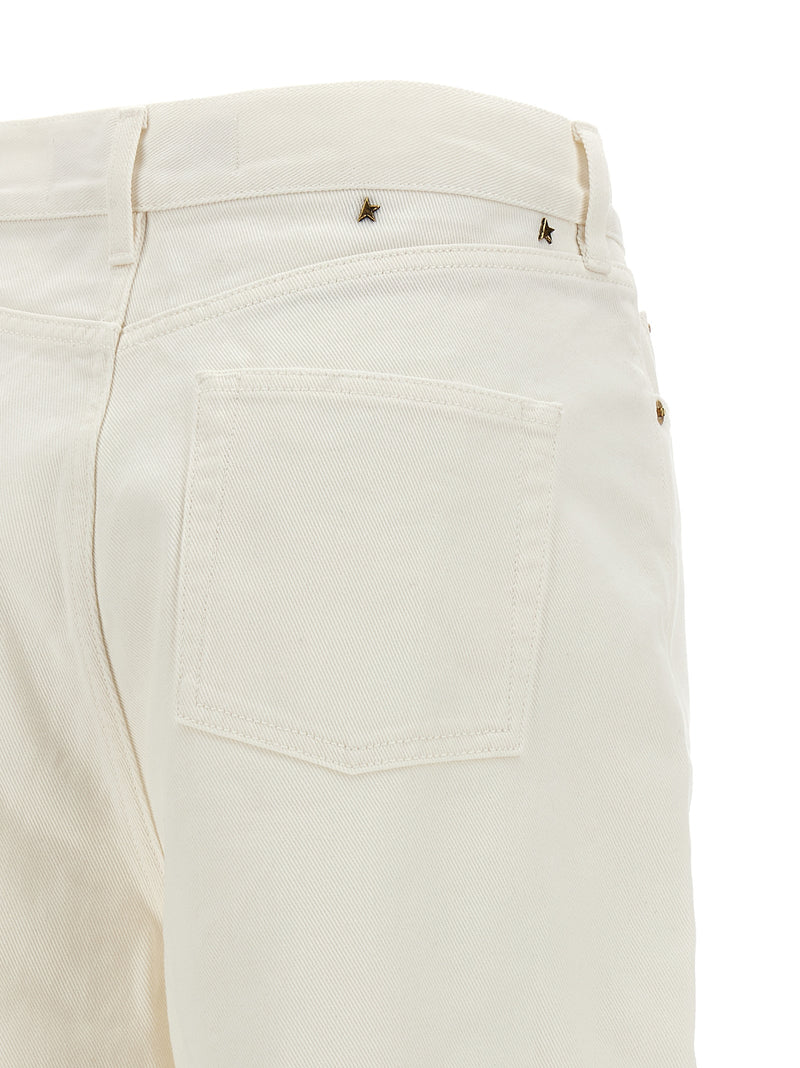 Golden Goose Jean Boyfriend Blanc Coton