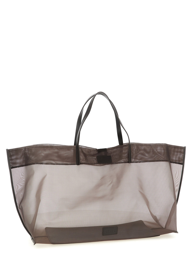 Staud Christos Brown Polyamide Tote Bag
