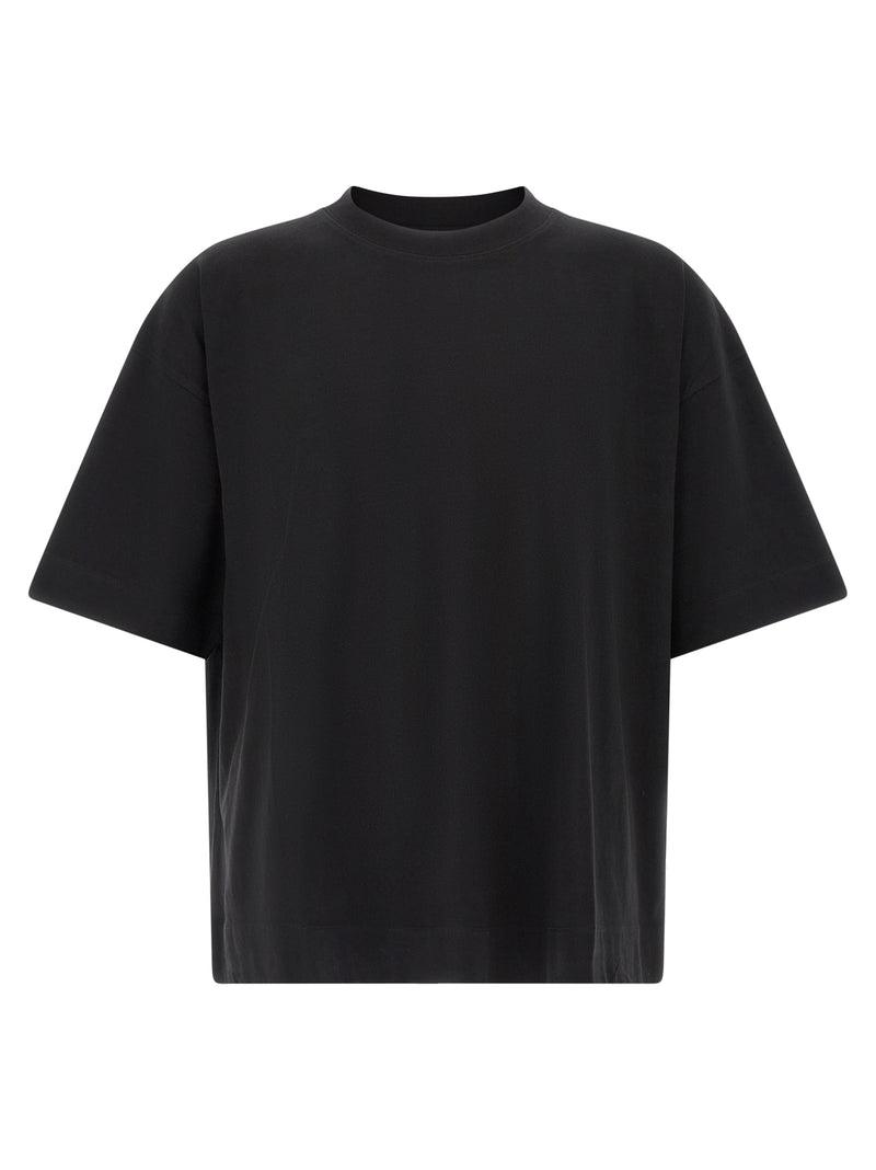 T-shirt noir en coton Dries Van Noten