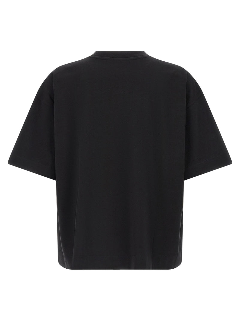 T-shirt noir en coton Dries Van Noten