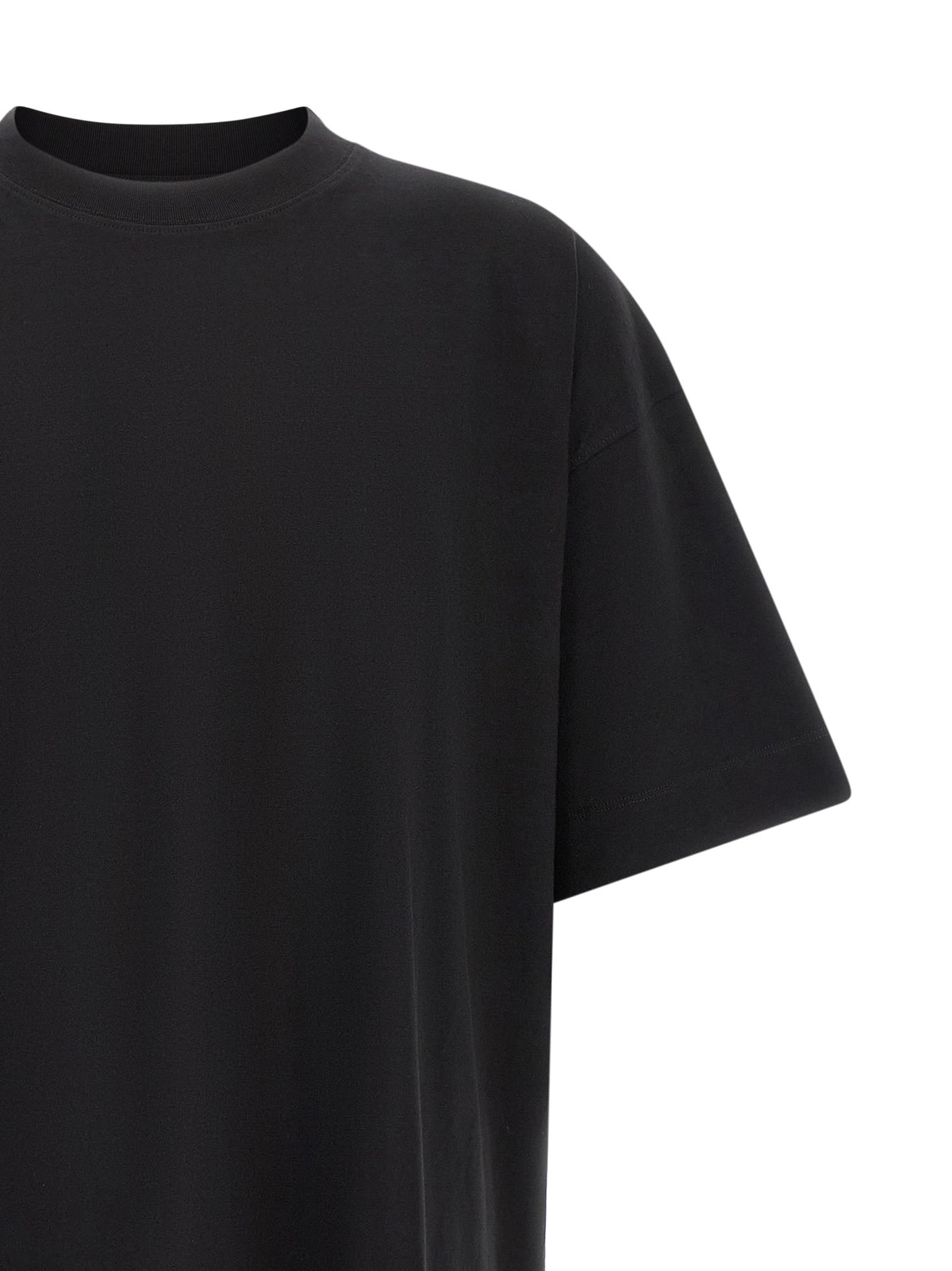 T-shirt noir en coton Dries Van Noten