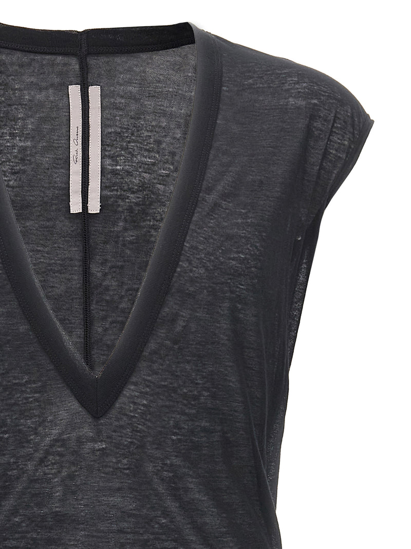 T-shirt en coton noir Rick Owens