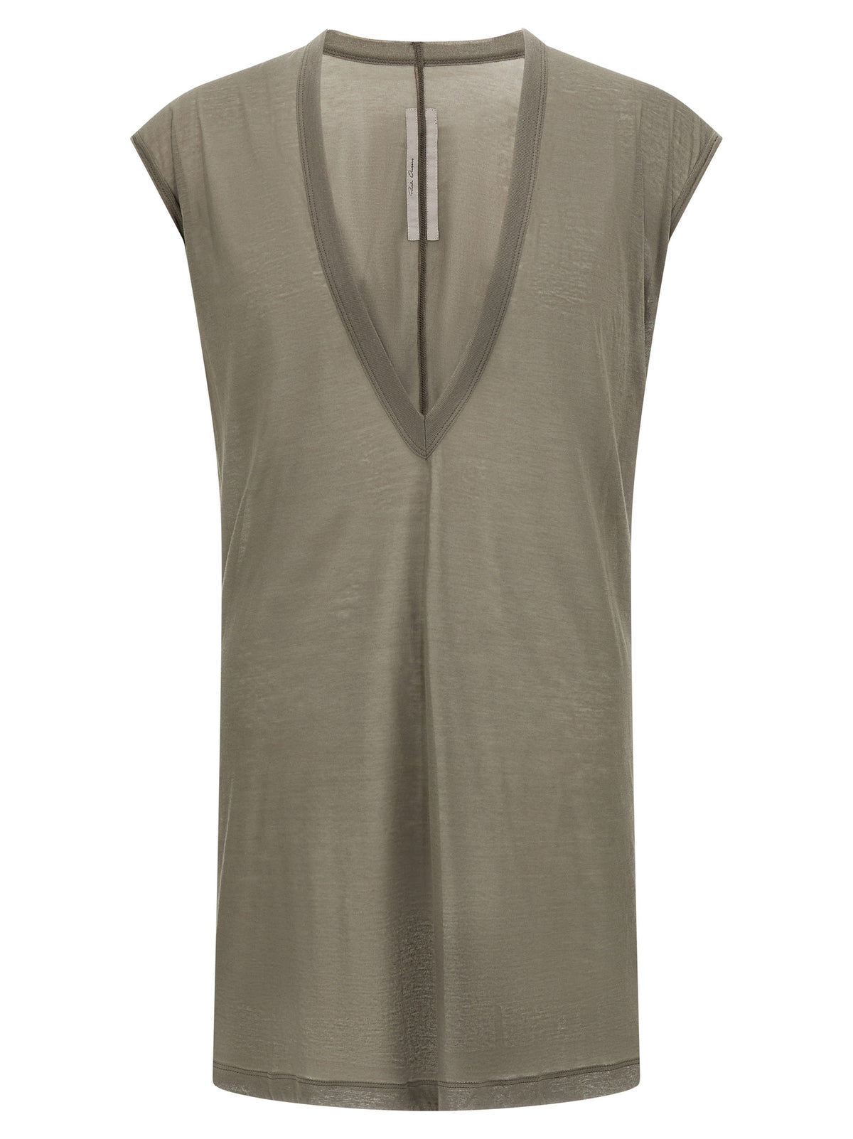 T-shirt en coton gris Rick Owens