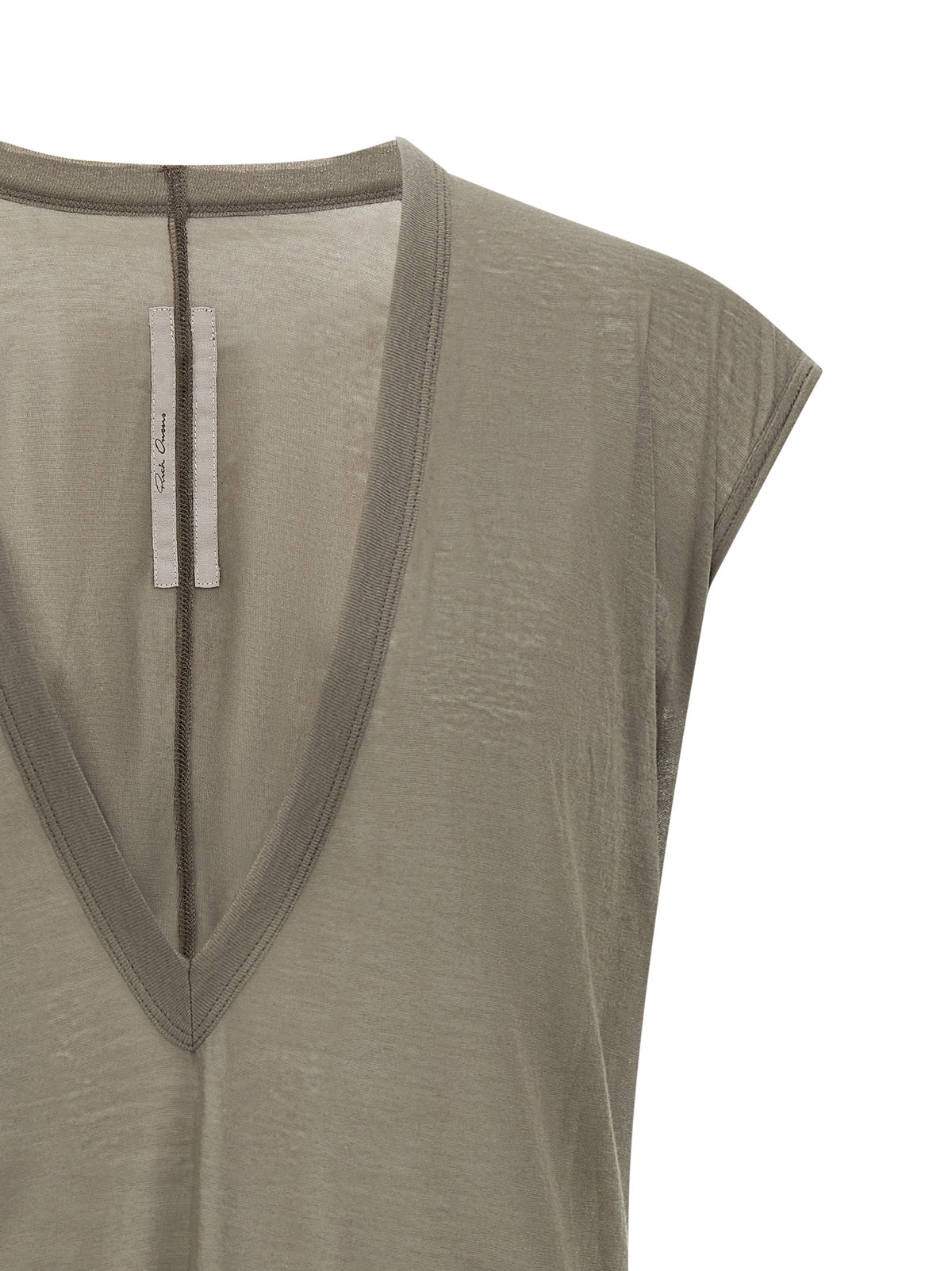 T-shirt en coton gris Rick Owens