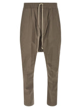 Pantalon décontracté Rick Owens en coton gris