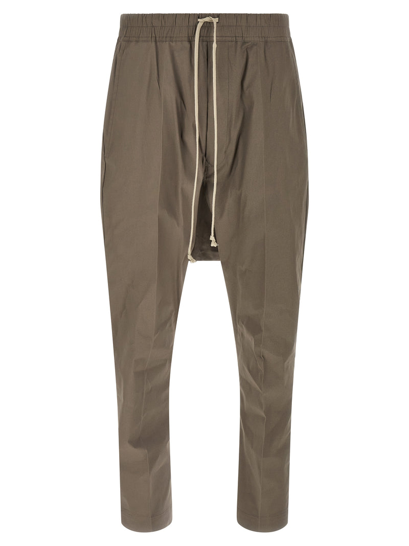 Rick Owens Gray Cotton Casual Pants