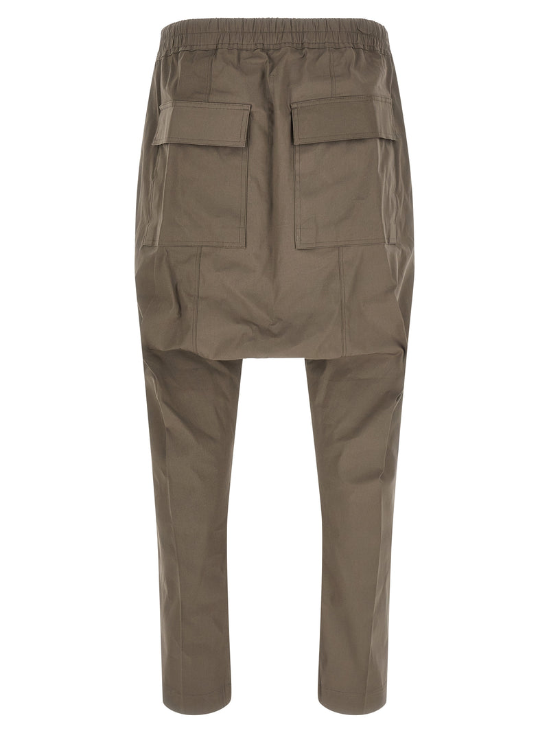 Rick Owens Gray Cotton Casual Pants
