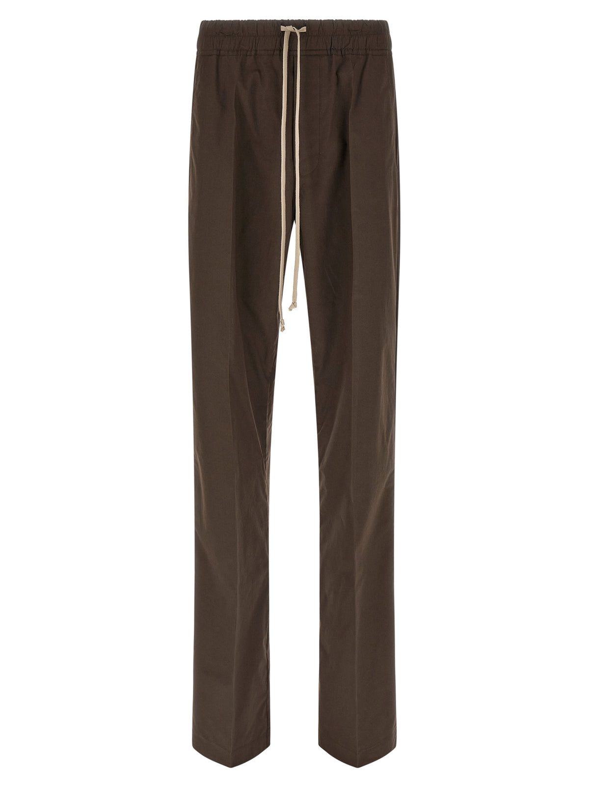 Pantalon décontracté en coton marron Rick Owens
