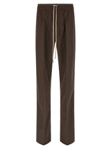 Pantalon décontracté en coton marron Rick Owens