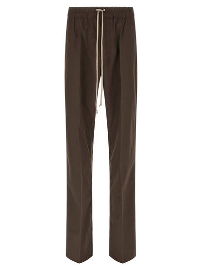Rick Owens Brown Cotton Casual Pants