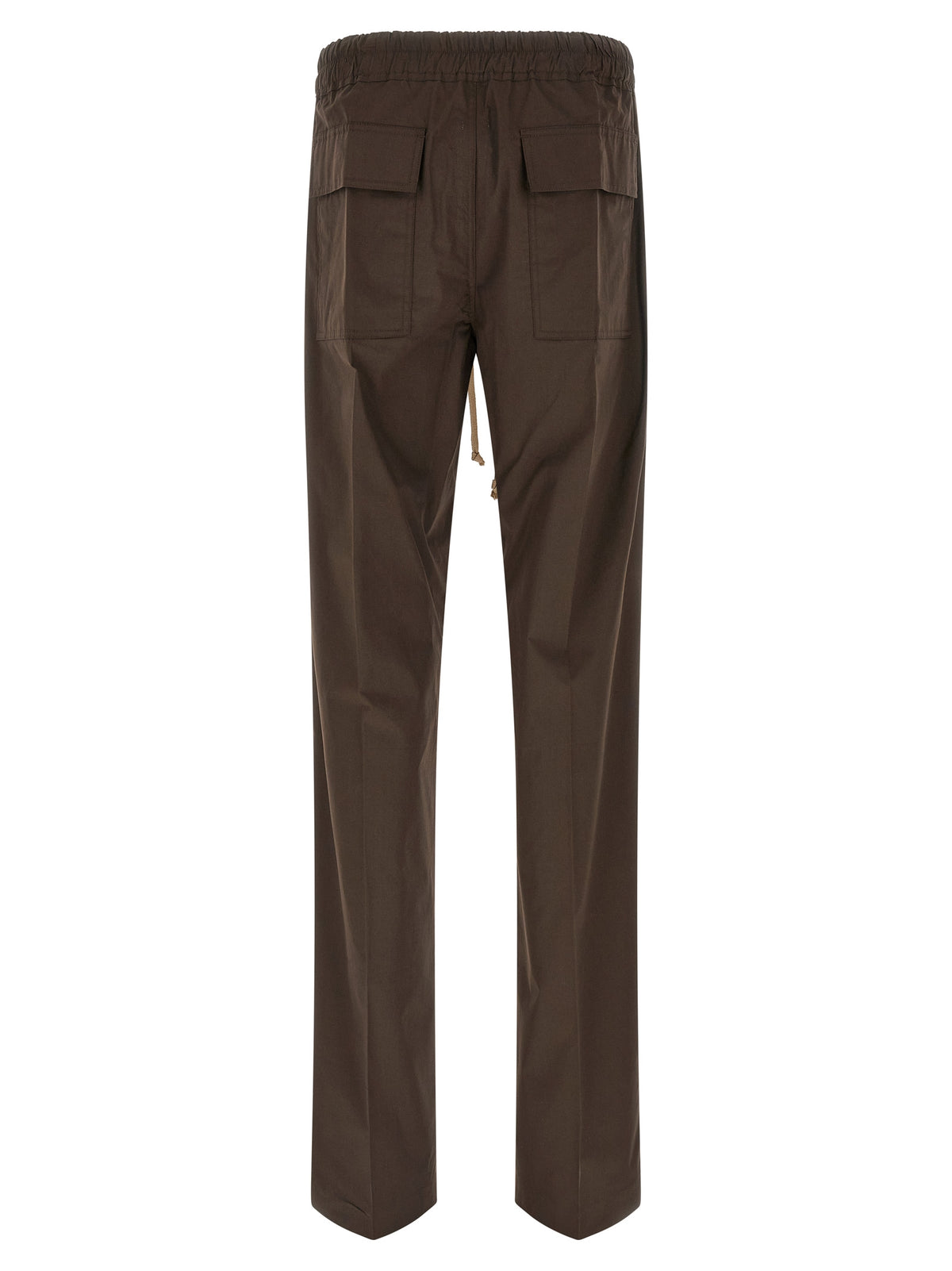 Pantalon décontracté en coton marron Rick Owens
