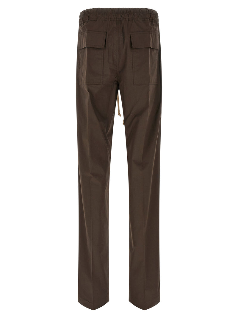 Pantalon décontracté en coton marron Rick Owens