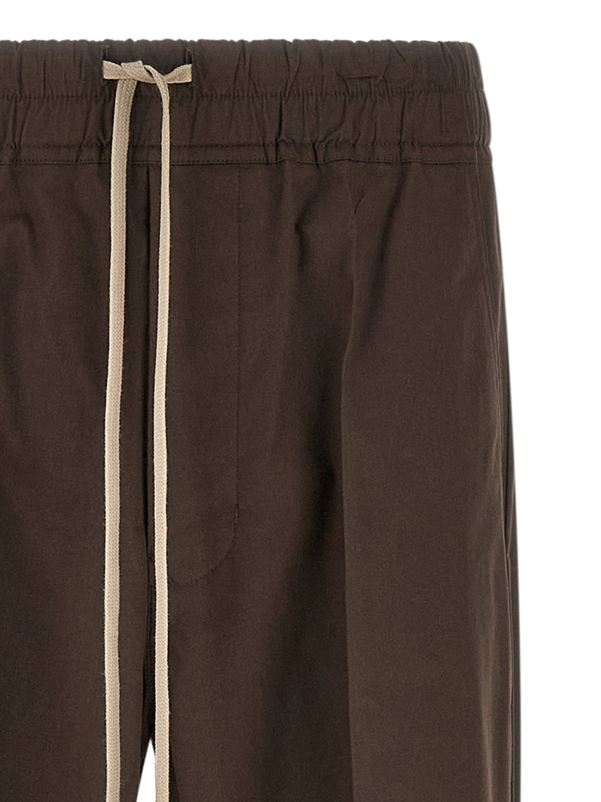 Pantalon décontracté en coton marron Rick Owens